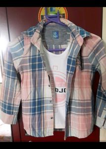 Plaid Hoodie Shirt