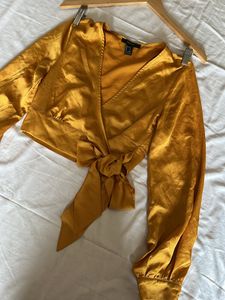 Forever21 Mustard Crop Top