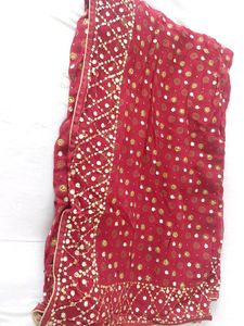 Festive Maroon Saree