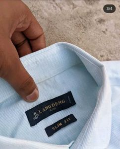 Light Blue Short Sleeve Button-Down