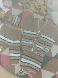 Cute Striped Knit Cardigan