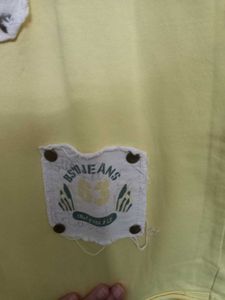 Yellow Graphic Print Tee