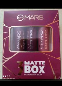 MARS Set of 3 Matte Lipsticks Box