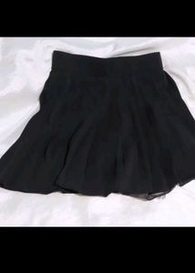 Black Pleated Skirt