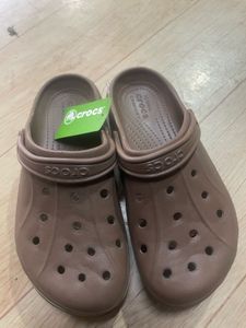 Brown Crocs Classic Clogs