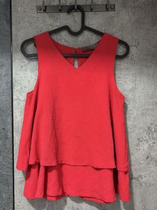 Vero Moda Tomato Red Peplum Top 🍅