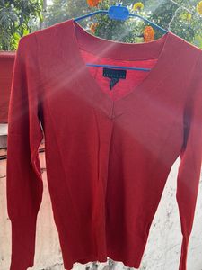 Women Sweater (Brick Colour)