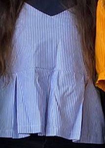 Blue Sassafras Sleeveless Peplum Top