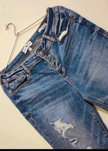 Blue Designer Jeans For Girl Or Woman 30 Waist