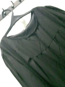 Black Floral One Piece With Dori Belt