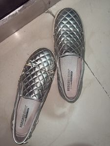Skechers Silver Casual Shoes