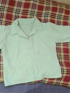 WoMen&#39;s Casual Shirt - Light Green