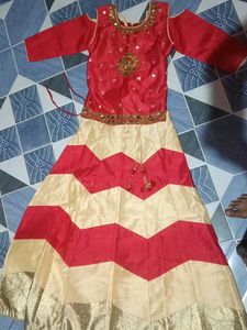 Festive Girls Lehenga Choli Set