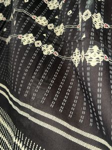 W Black Printed Dupatta
