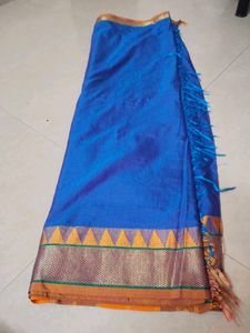 Blue Silk Saree with Blouse Piece
