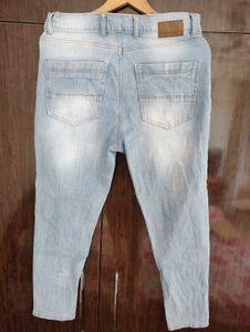 Zudio Ankle Length Blue Jeans For Men