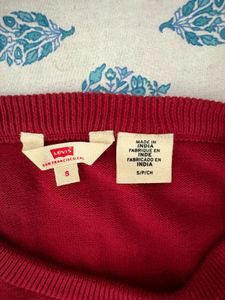 Levi's Red Crewneck Sweatshirt