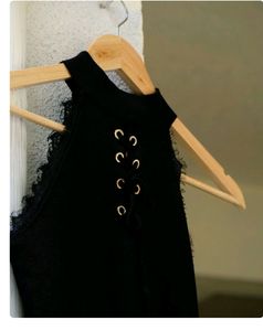 Black Party Tank Top