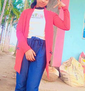 White Top With Red Shrug And Pant