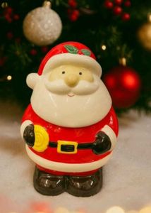 Christmas Santa Ceramic Cookie Jar