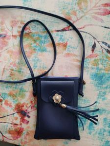 Navy Blue Crossbody Phone Bag