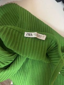 zara one shoulder crop top