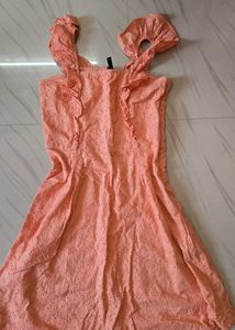 Peach Ruffle Sundress