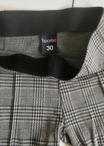 High Waisted Skinny Checked Jeggings