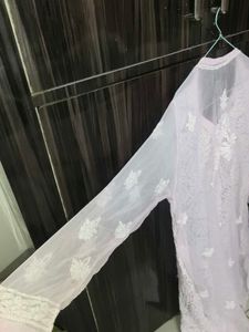 Pink Chicken Kurti With Camisole