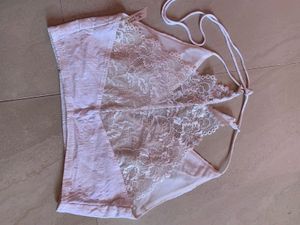 white laces halter top