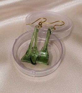 Green Drop Earrings