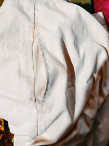 Pale Pink Flare Leg Trousers