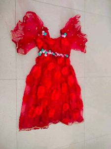 Girls Party Wear Sequence Work Frock