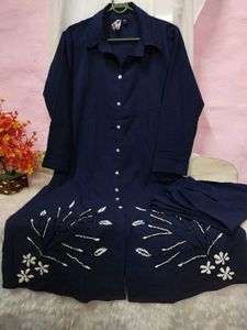 Embroidered cord set