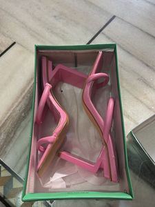 Pink Heeled Sandals