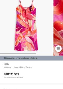 H&M Front Tie Up Dress