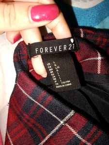 FOREVER 21 Plaid Mini Skirt