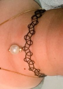 Puff And Choker Necklace