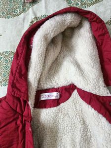 Totally New Red Color Winter Solid Jacket.