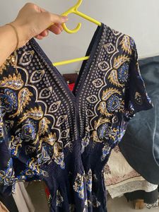 Boho Print Dress amd koreal jumpsuit combo offer