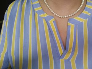 Striped V-Neck Top