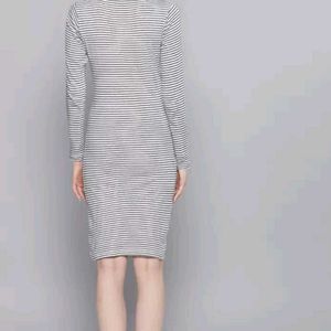 Cotton Calf Length A line Dress.