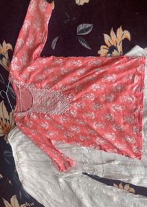 Elegant Printed Kurti and plazo set
