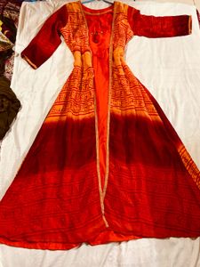 Red & Orange Beautiful Dress