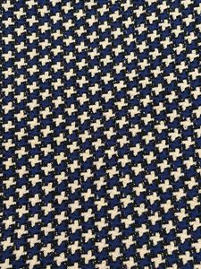 Navy &amp; White Patterned Pencil Skirt