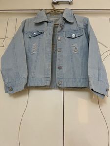 TRENDY CROP DENIM JACKET