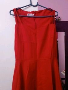 Red Fit &amp; Flare Dress