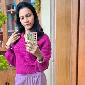 Ribbed Sweater Top 💗