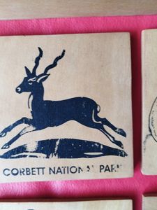 Wooden tea coaster