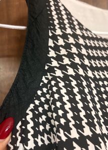 Houndstooth Black Dress